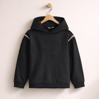 Kız Çocuk Nakışlı Sweatshirt & Beli Lastikli Astarlı Pileli Etek 2’li Takım