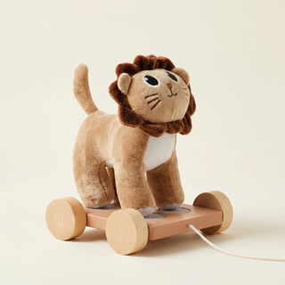 Aslan Çekçek Oyuncak | Ahşap & Peluş