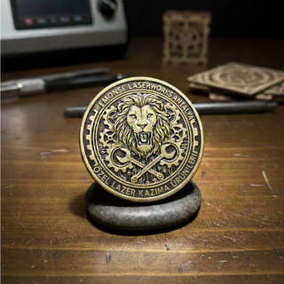 Kişiye Özel Lazer Kazımalı Pirinç Hatıra Coin